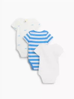 Dětské body z organické bavlny Baby First Favorites (balení po 3 kusech)
