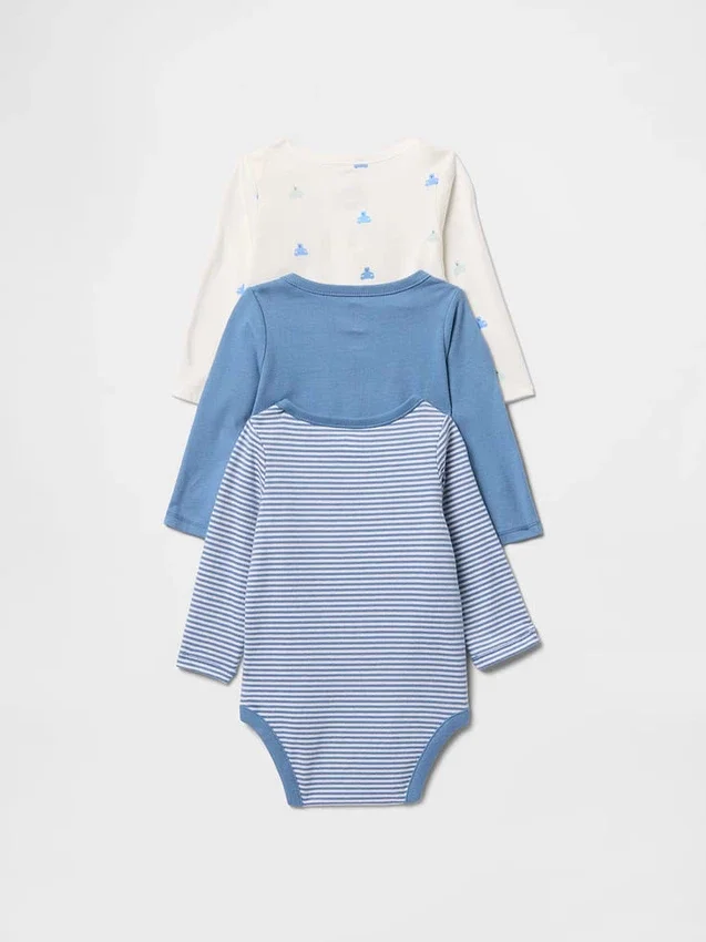 Dětské body z organické bavlny Baby First Favorites (balení po 3 kusech)