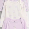 Dětské body z organické bavlny Baby First Favorites (balení po 3 kusech)