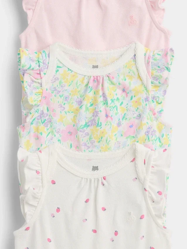 Dětské body z organické bavlny Baby First Favorites (balení po 3 kusech)