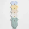 Dětské body z organické bavlny Baby First Favorites (balení po 5 kusech)