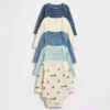 Dětské body z organické bavlny Baby First Favorites (balení po 5 kusech)