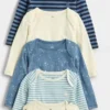 Dětské body z organické bavlny Baby First Favorites (balení po 5 kusech)