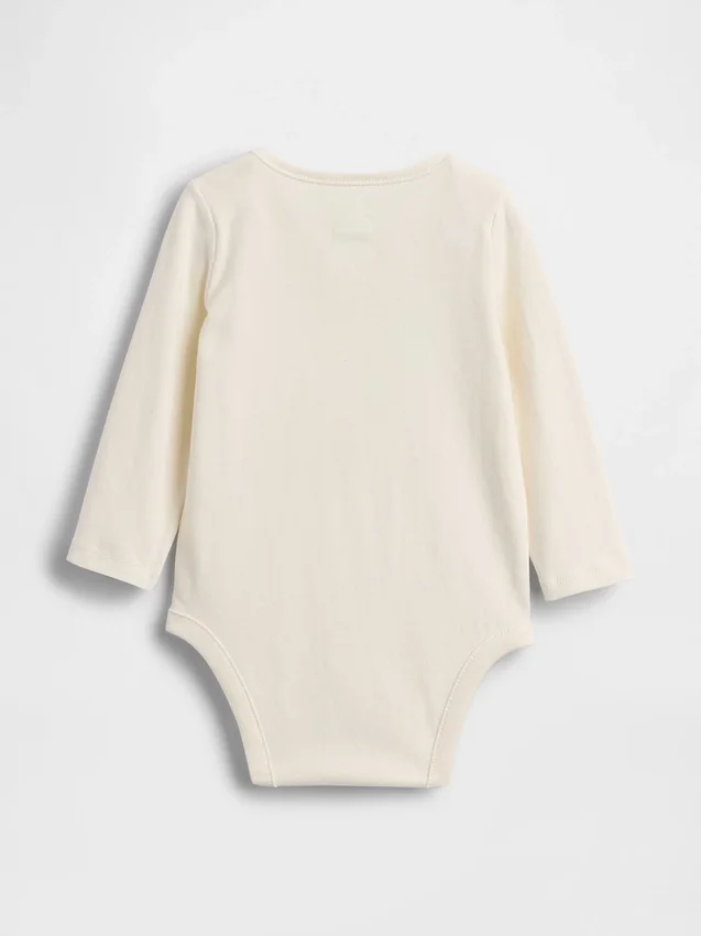 Dětský body z organické bavlny s kapesou a logem NYC z řady Baby First Favorites