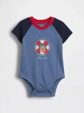 Dětský body z organické bavlny s potiskem – Baby First Favorites