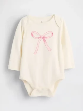 Dětský body z organické bavlny s potiskem – Baby First Favorites