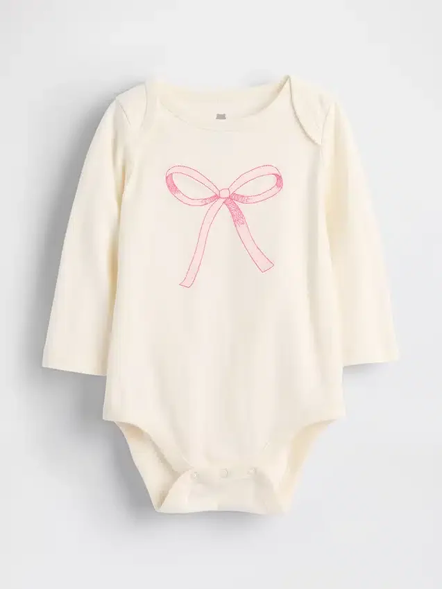 Dětský body z organické bavlny s potiskem – Baby First Favorites