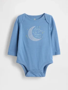 Dětský body z organické bavlny s potiskem – Baby First Favorites