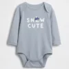 Dětský body z organické bavlny s potiskem – Baby First Favorites