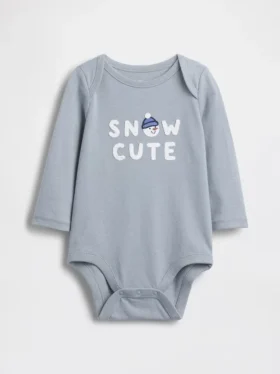 Dětský body z organické bavlny s potiskem – Baby First Favorites