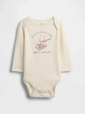 Dětský body z organické bavlny s potiskem – Baby First Favorites