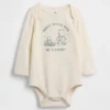 Dětský body z organické bavlny s potiskem – Baby First Favorites
