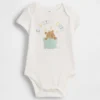 Dětský body z organické bavlny s potiskem – Baby First Favorites