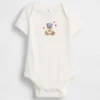 Dětský body z organické bavlny s potiskem – Baby First Favorites