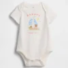 Dětský body z organické bavlny s potiskem – Baby First Favorites