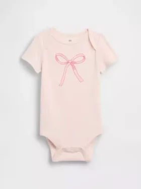 Dětský body z organické bavlny s potiskem – Baby First Favorites