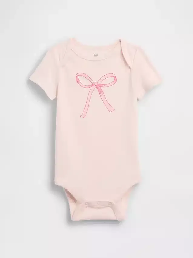 Dětský body z organické bavlny s potiskem – Baby First Favorites