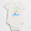 Dětský body z organické bavlny s potiskem – Baby First Favorites