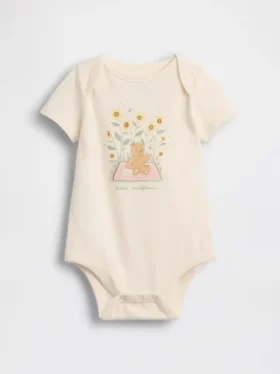 Dětský body z organické bavlny s potiskem – Baby First Favorites