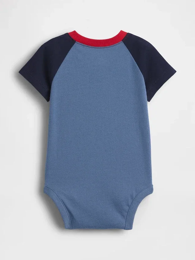 Dětský body z organické bavlny s potiskem – Baby First Favorites
