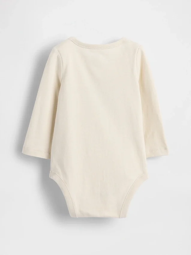 Dětský body z organické bavlny s potiskem – Baby First Favorites