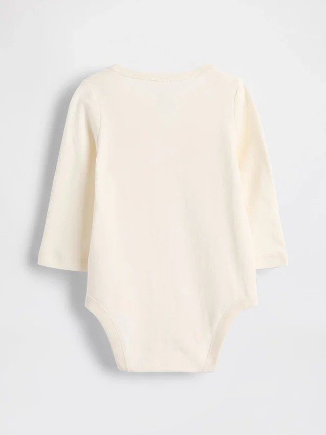 Dětský body z organické bavlny s potiskem – Baby First Favorites