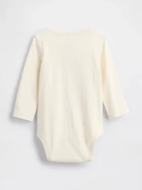 Dětský body z organické bavlny s potiskem – Baby First Favorites