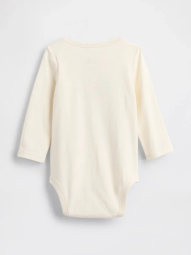 Dětský body z organické bavlny s potiskem – Baby First Favorites