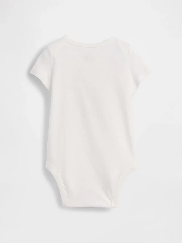 Dětský body z organické bavlny s potiskem – Baby First Favorites