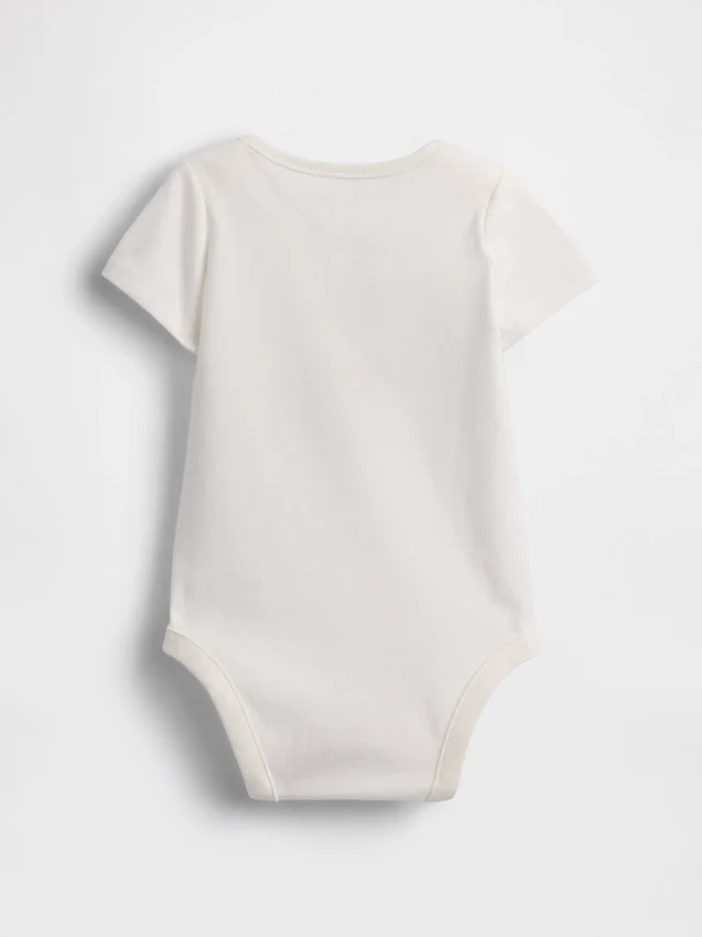 Dětský body z organické bavlny s potiskem – Baby First Favorites