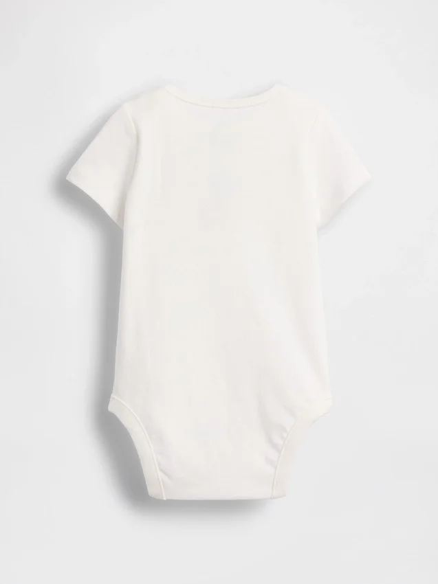 Dětský body z organické bavlny s potiskem – Baby First Favorites