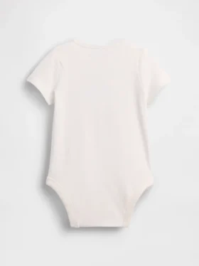 Dětský body z organické bavlny s potiskem – Baby First Favorites