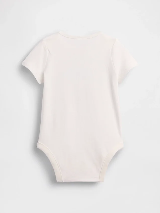 Dětský body z organické bavlny s potiskem – Baby First Favorites