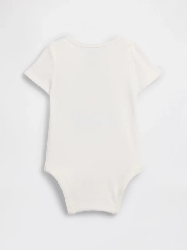 Dětský body z organické bavlny s potiskem – Baby First Favorites