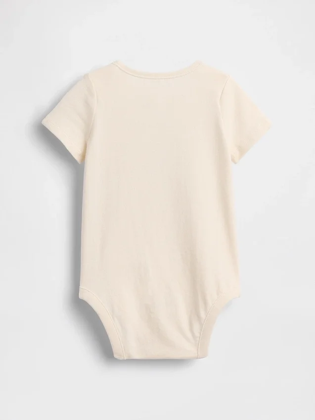 Dětský body z organické bavlny s potiskem – Baby First Favorites