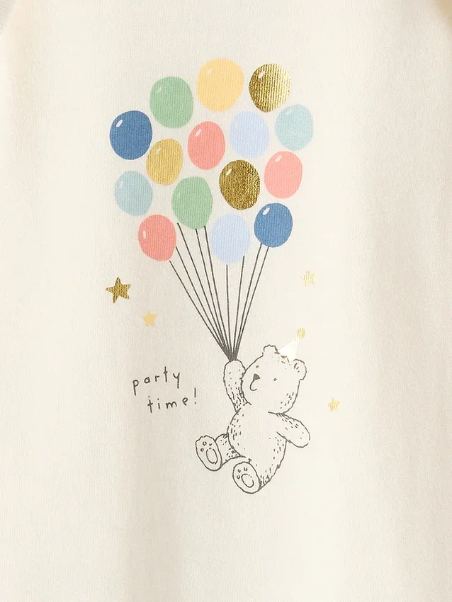 Dětský body z organické bavlny s potiskem – Baby First Favorites