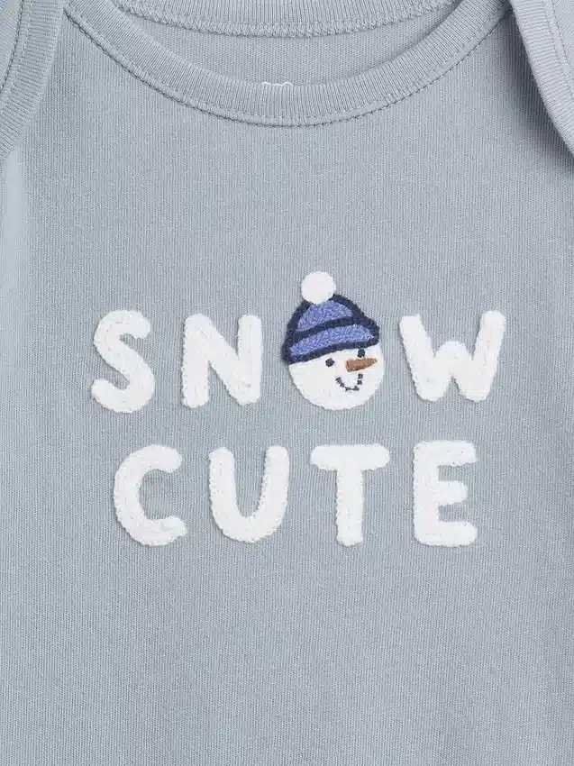 Dětský body z organické bavlny s potiskem – Baby First Favorites