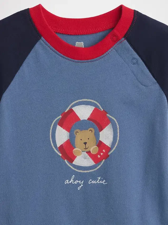Dětský body z organické bavlny s potiskem – Baby First Favorites