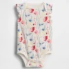 Dětské body z organické bavlny s volánkovými rukávy z řady Baby First Favorites