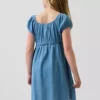 Dětské džínové šaty typu babydoll