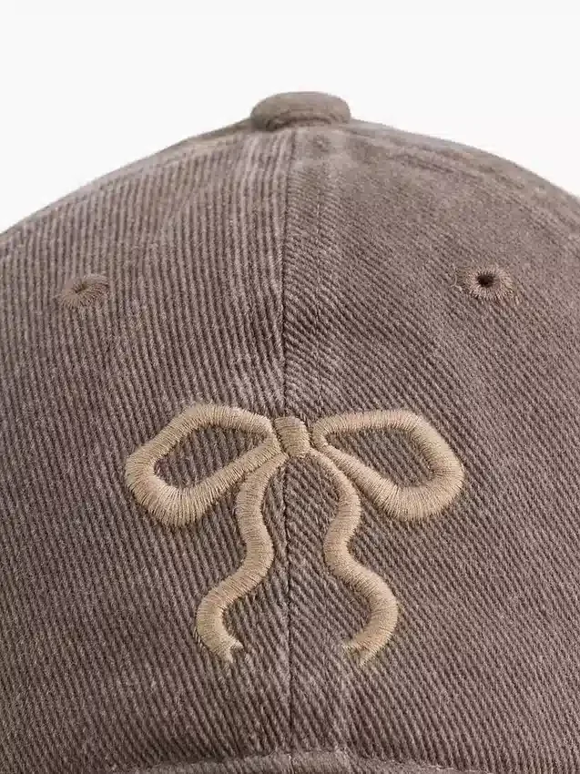 Dětská džínová kšiltovka s mašlí