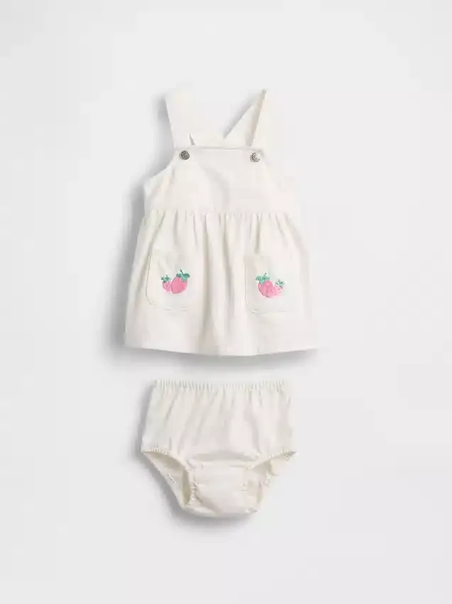 Dětská džínová souprava Strawberry Skirtall
