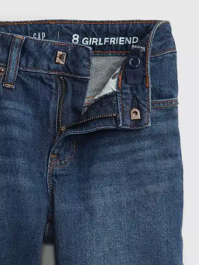 Dětské džíny Girlfriend se středně vysokým pasem