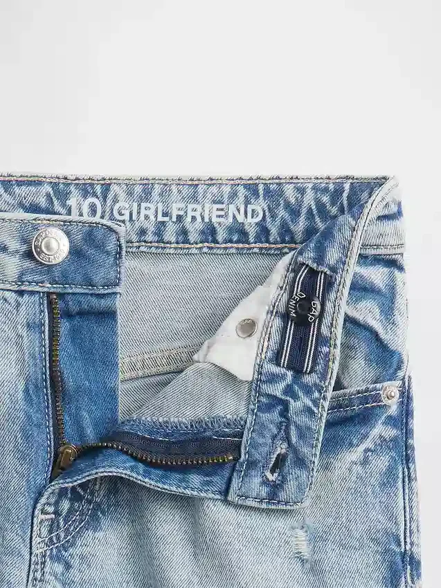 Dětské džíny Girlfriend se středně vysokým pasem