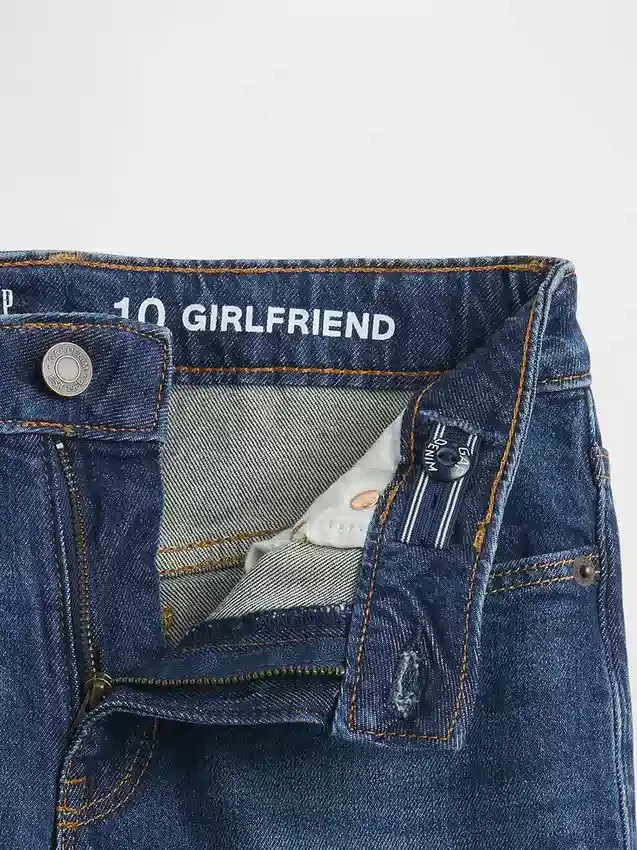Dětské džíny Girlfriend se středně vysokým pasem