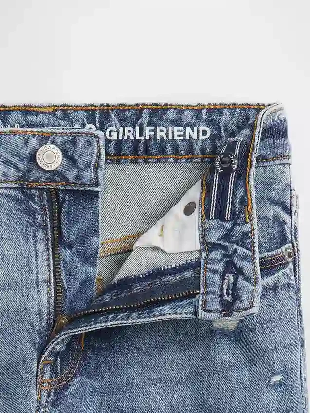 Dětské džíny Girlfriend se středně vysokým pasem