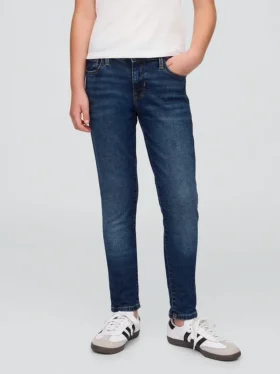 Dětské džíny s středně vysokým pasem pro každodenní nošení, super skinny