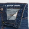 Dětské džíny s středně vysokým pasem pro každodenní nošení, super skinny