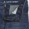 Dětské džíny s středně vysokým pasem pro každodenní nošení, super skinny
