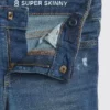 Dětské džíny se středně vysokým pasem a super úzkým střihem